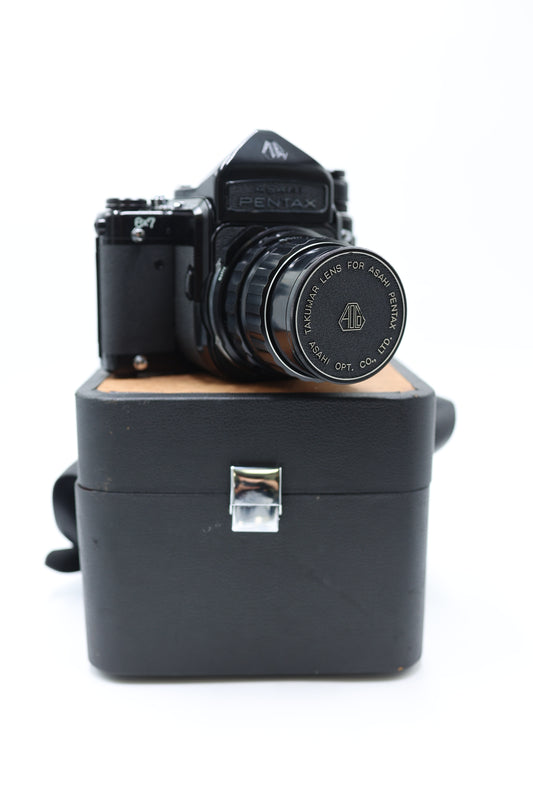 Pentax Asahi6x7/560079 6x7 Film Camera + Takumar 105mm f/2.4 w/case, Used