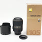 Nikon AFS105/2.8G/04643 AF-S VR Micro-Nikkor 105mm f/2.8G IF-ED, Used
