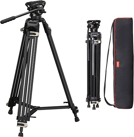 SmallRig AD-01 Heavy-Duty Tripod with Fluid Head, Open Box