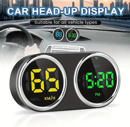 Ouyaaqii GPS Heads Up Display for Cars-Universal Digital Dashboard Speedometer with MPH/KMH Mode V15, HUD Display Car