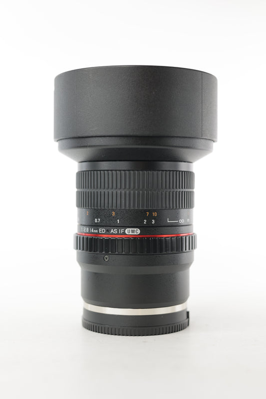Samyang SAY14/2.8S/18328 14mm f/2.8 ED AS IF UMC F/Sony, Used