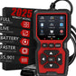 OBDII V519 Scanner Diagnostic Tool-Check Engine Code Reader Scanner with Reset, Mode 6, Mode 8 & I/M Readiness (RED)