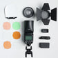 Godox V1F/05763 TTL Round Flash F/Fujifilm + AKR1 Kit, Used