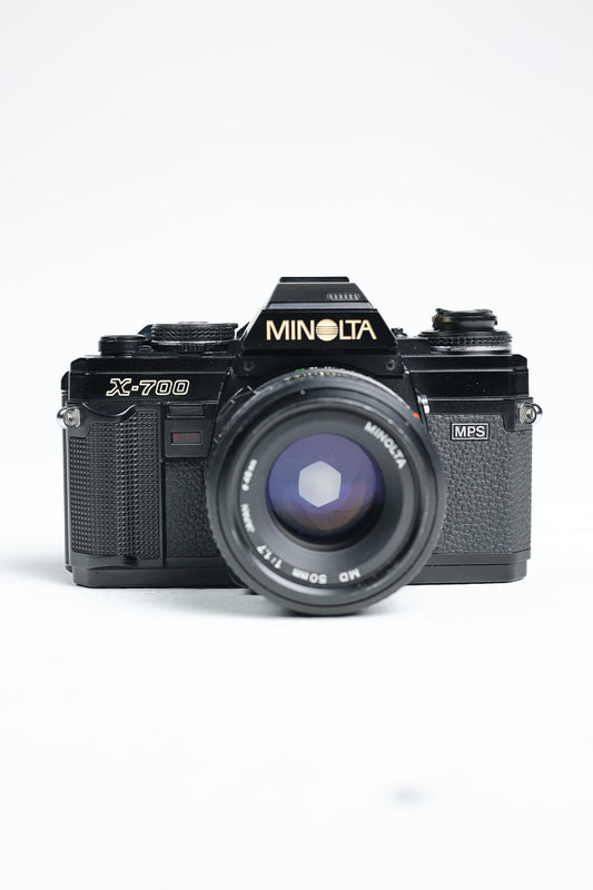 Minolta X700 35mm Film Camera w/MD 50mm f/1.7 Lens, Used