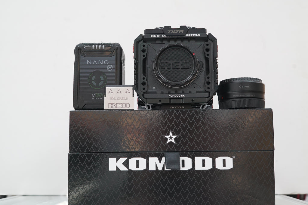 RED DIGITAL CINEMA KOMODO 6K Digital Cinema Camera (Canon RF, Black) #23188, Used