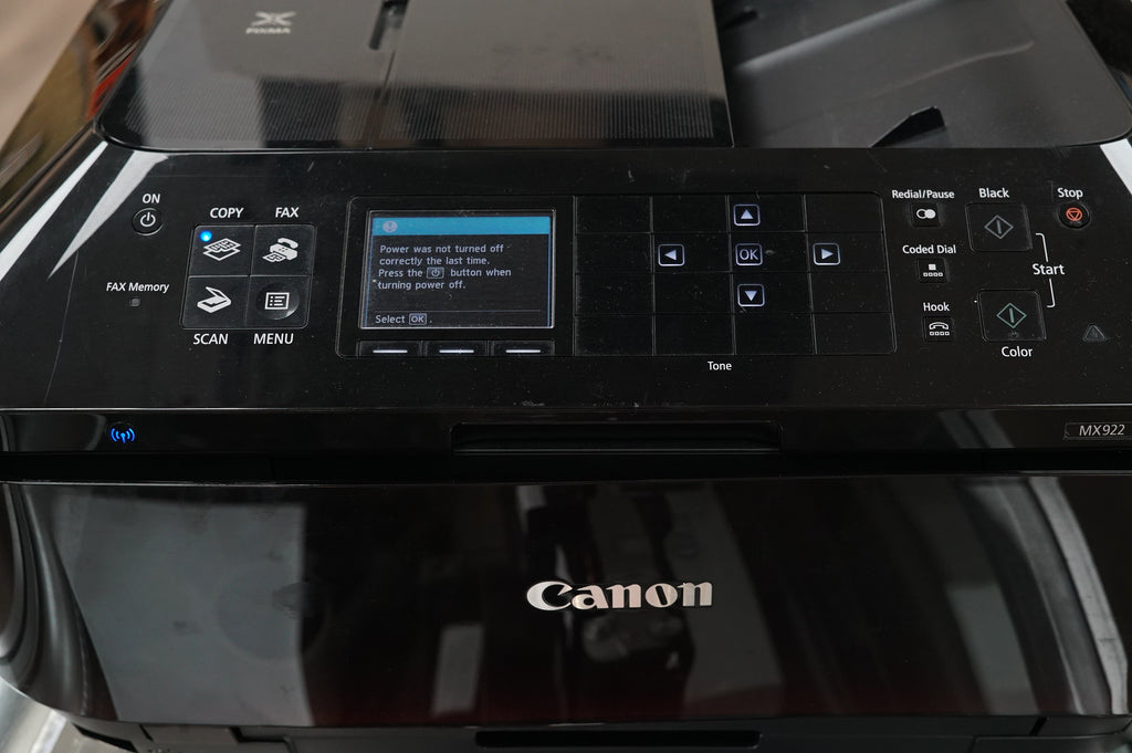 Canon PIXMA MX922 All-in-One Wireless Office Printer-Copy-Scan-Fax #52074, Used