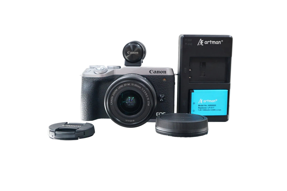 Canon M6 Mark II Mirrorless Camera Bundle #00595, Used