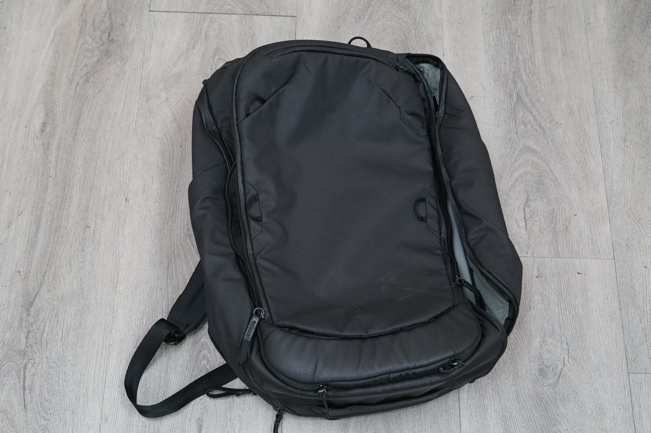 Peak Design Travel Backpack (Black, 45L), Used