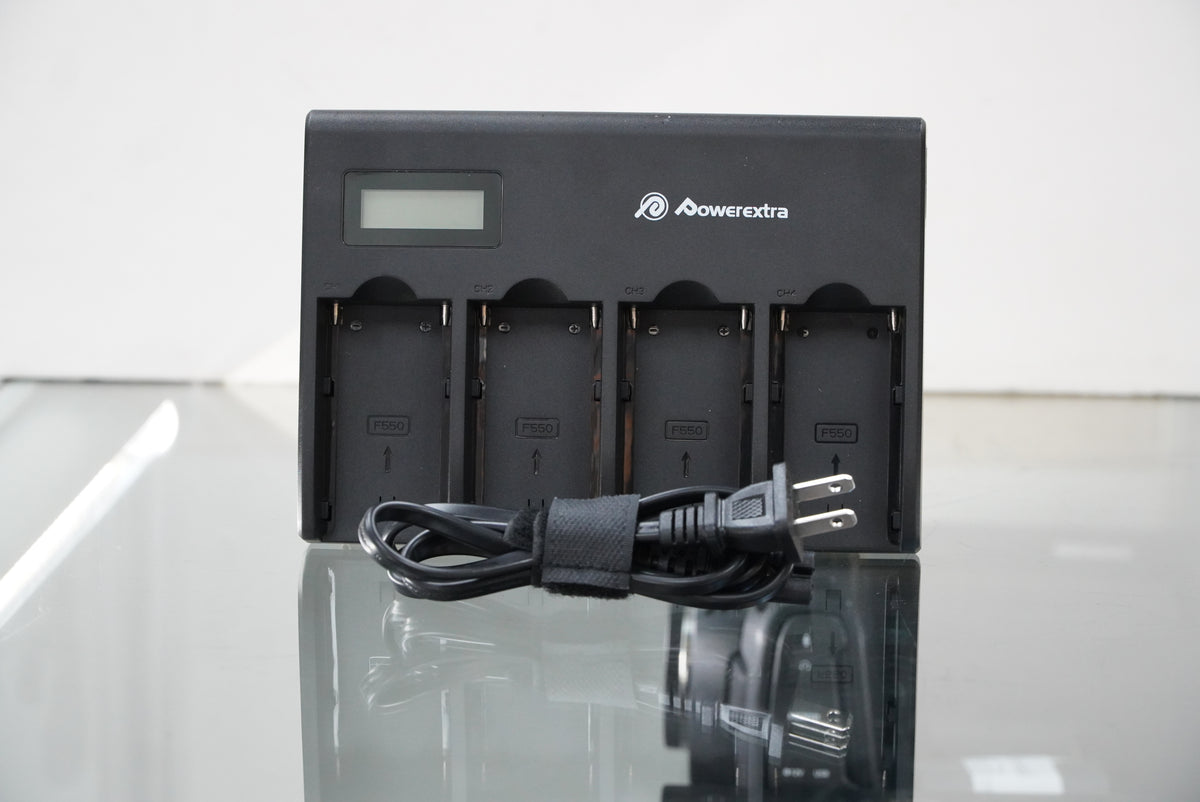 Powerextra CD-F970 Quad Charger For NP-F Series Batteries, Used
