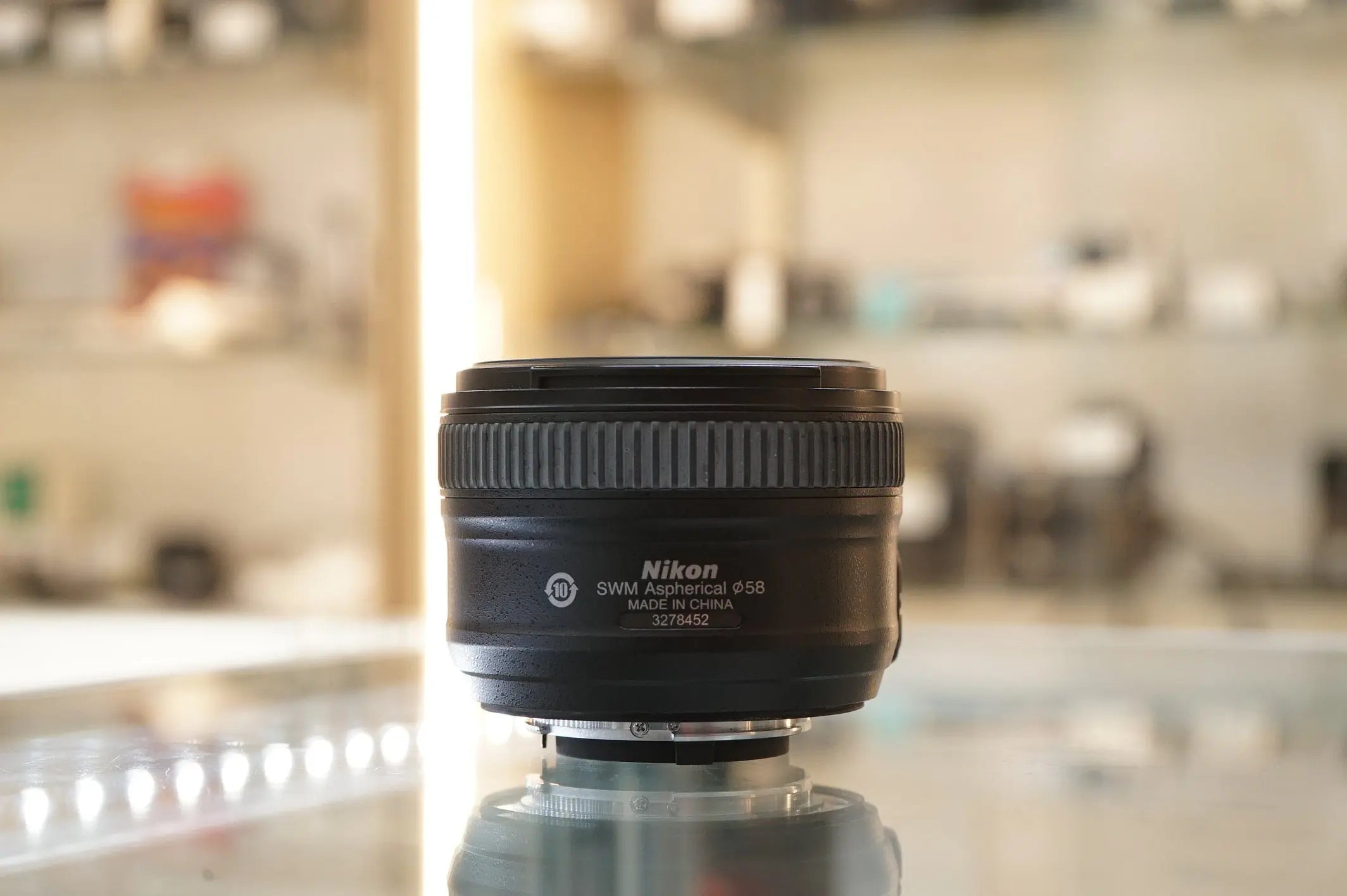 Nikon 50F18G-78452 AF-S NIKKOR 50mm f/1.8 G Autofocus Lens (58), Used - AVC photo video store