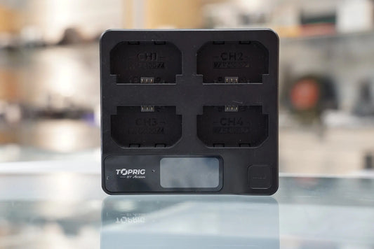 Accsoon TOPRIG 100W 4-Bay L-Series/NP-F Fast Charger #20979, Used