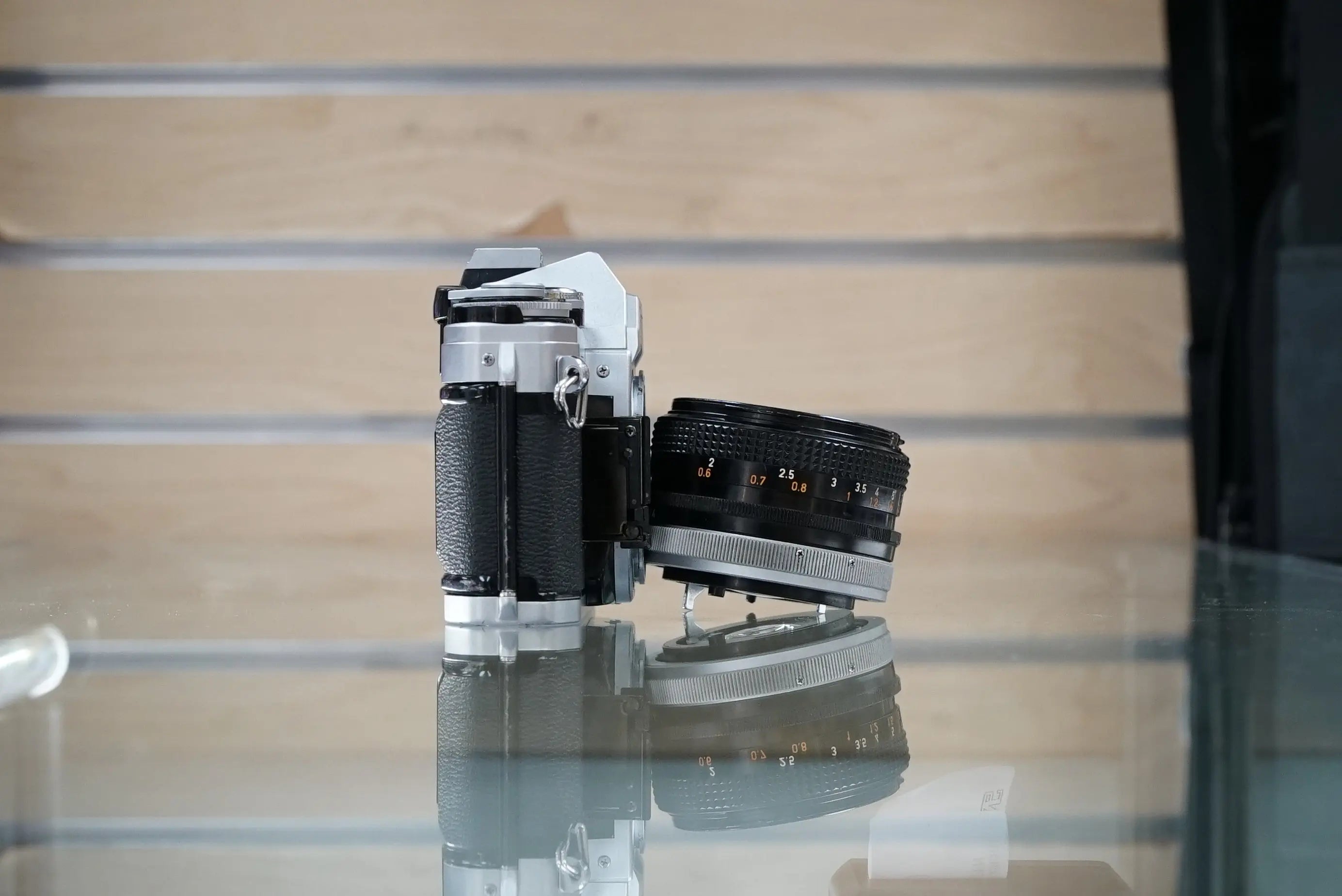 Canon (08640) AE-1 35mm Film SLR Camera w/FD 50mm f1.8 S.C. Lens, Used