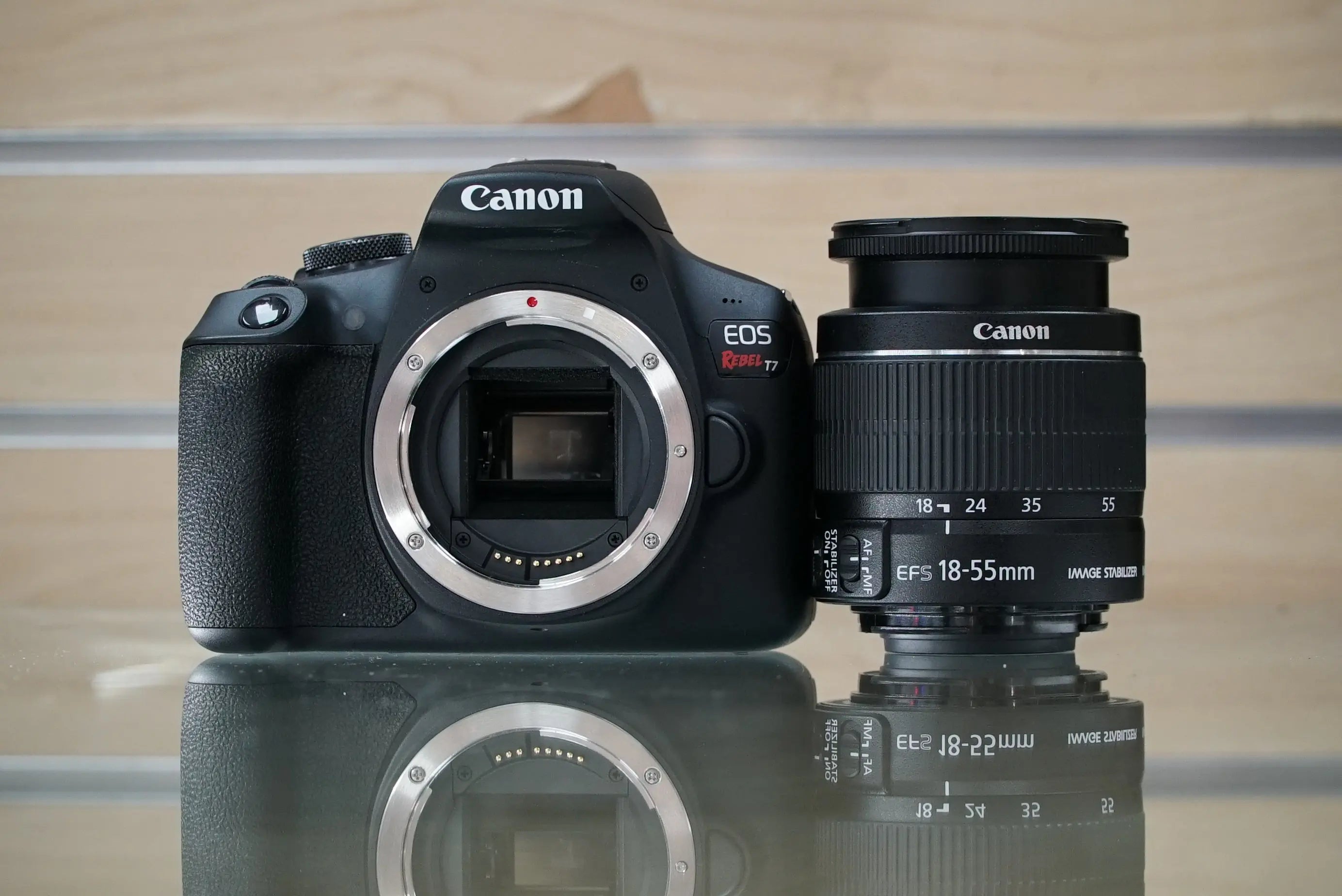 Canon EOS Rebel T7 w/EF-S 18-55mm f/3.5-5.6 IS II #13991, Used