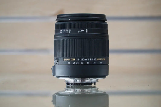 Sigma 18-250mm 3.5-6.3 Macro DC Macro OS HSM Lens (Nikon F) #15400, Used