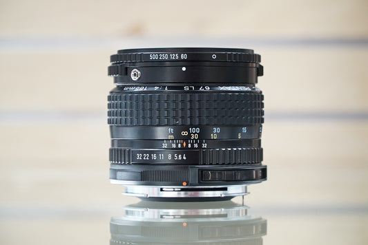 Pentax Telephoto 165mm f/4 Leaf Shutter Lens for Pentax 67 SL #77124, Used