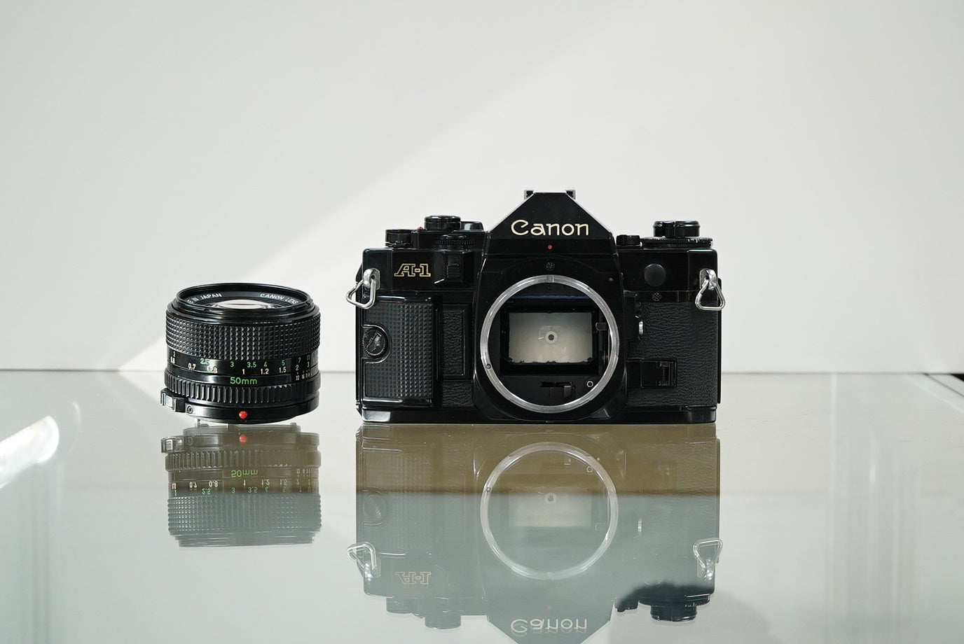 Canon A-1 35mm SLR Film Camera w/FD 50mm f1.4 Lens #26867, Used