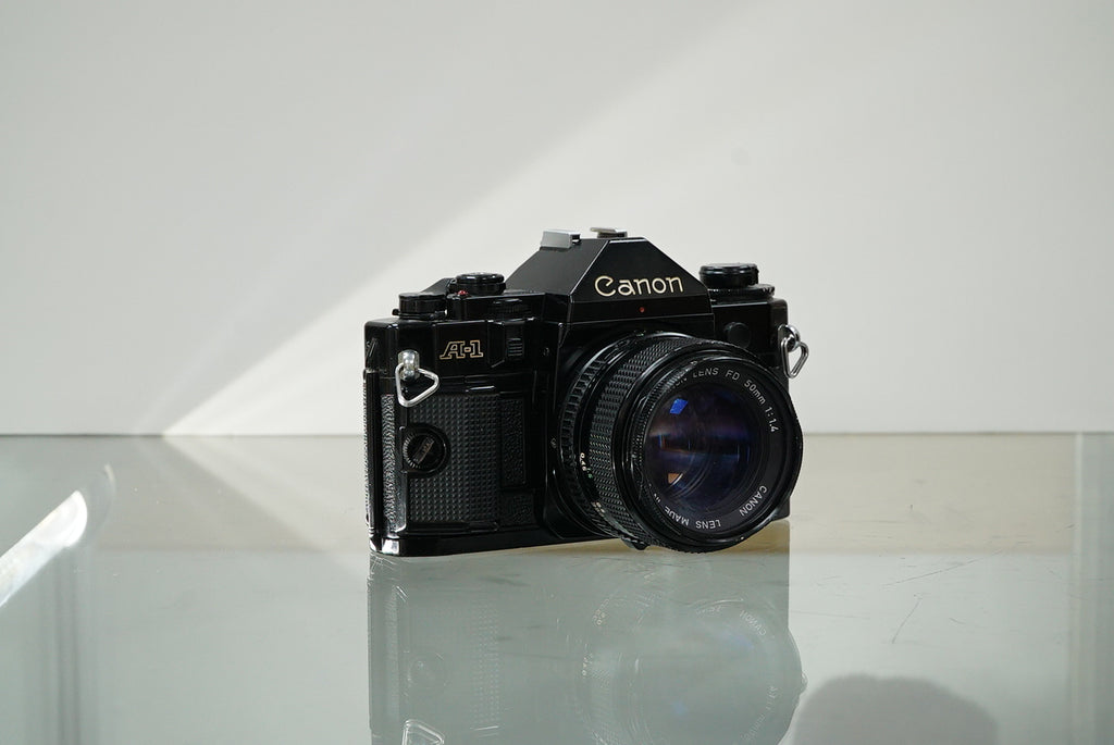 Canon A-1 35mm SLR Film Camera w/FD 50mm f1.4 Lens #26867, Used