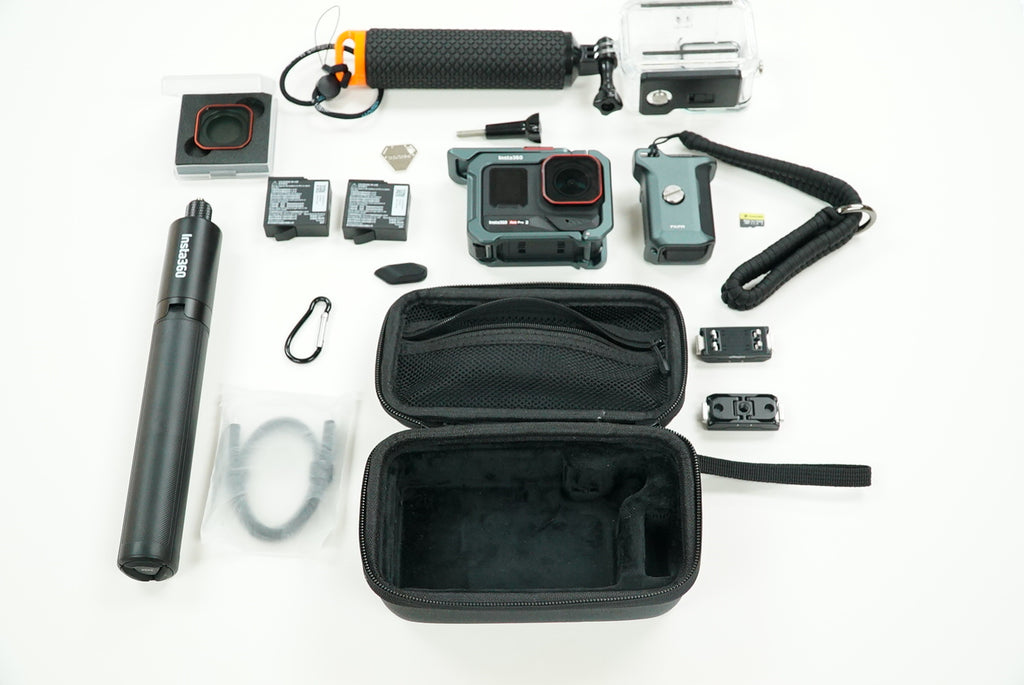 Insta360 Ace Pro 2 Action Camera Dual-Battery Xplorer Bundle + Extras #BG9H9, Used