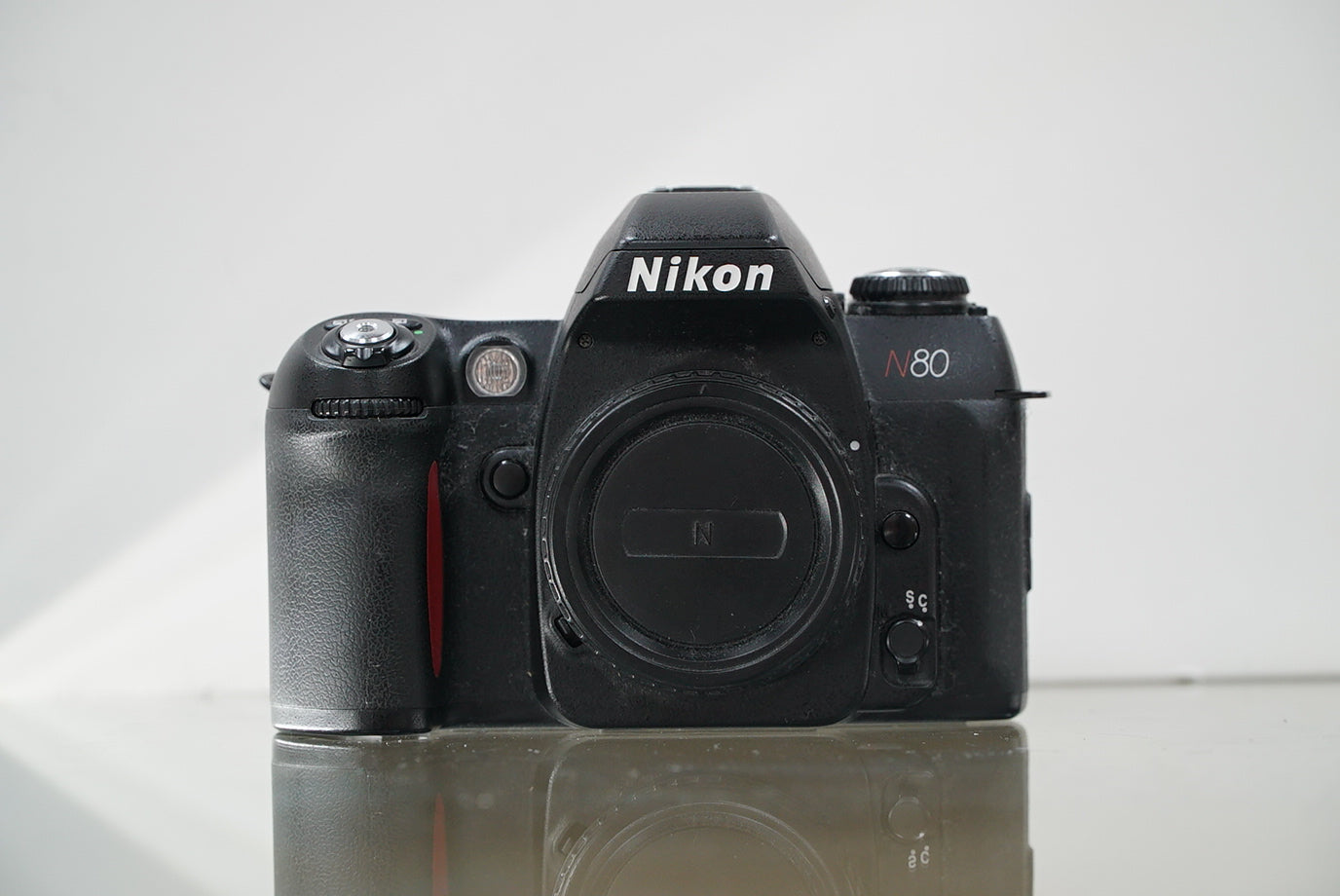 Nikon N80 35mm Film SLR Camera W/Battery Grip #04176, Used