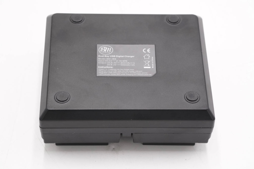 BM Premium BM-2B8 2-Pack of LP-E12 Batteries and USB Dual Battery Charger for Canon, Used - AVC photo video store