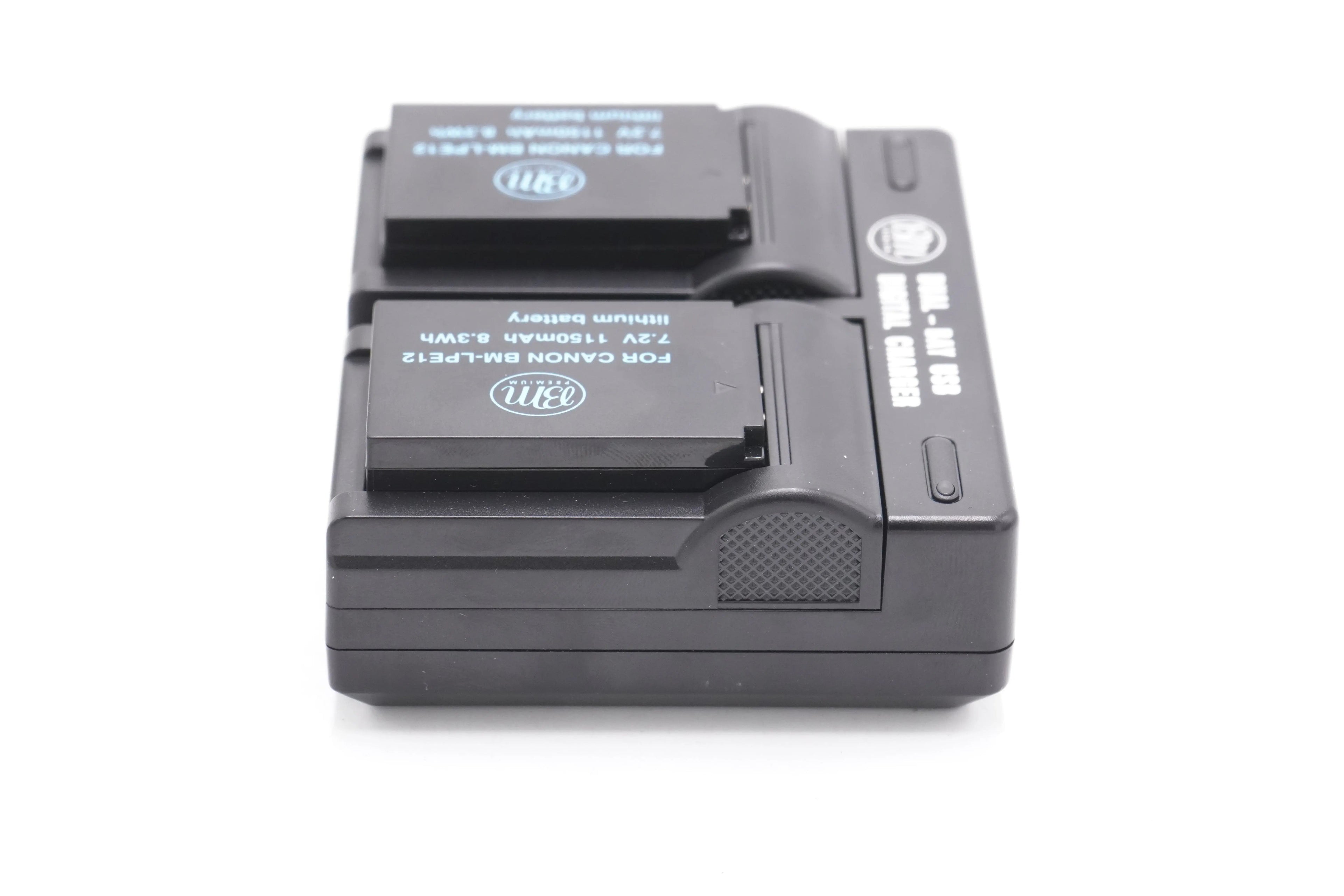 BM Premium BM-2B8 2-Pack of LP-E12 Batteries and USB Dual Battery Charger for Canon, Used - AVC photo video store