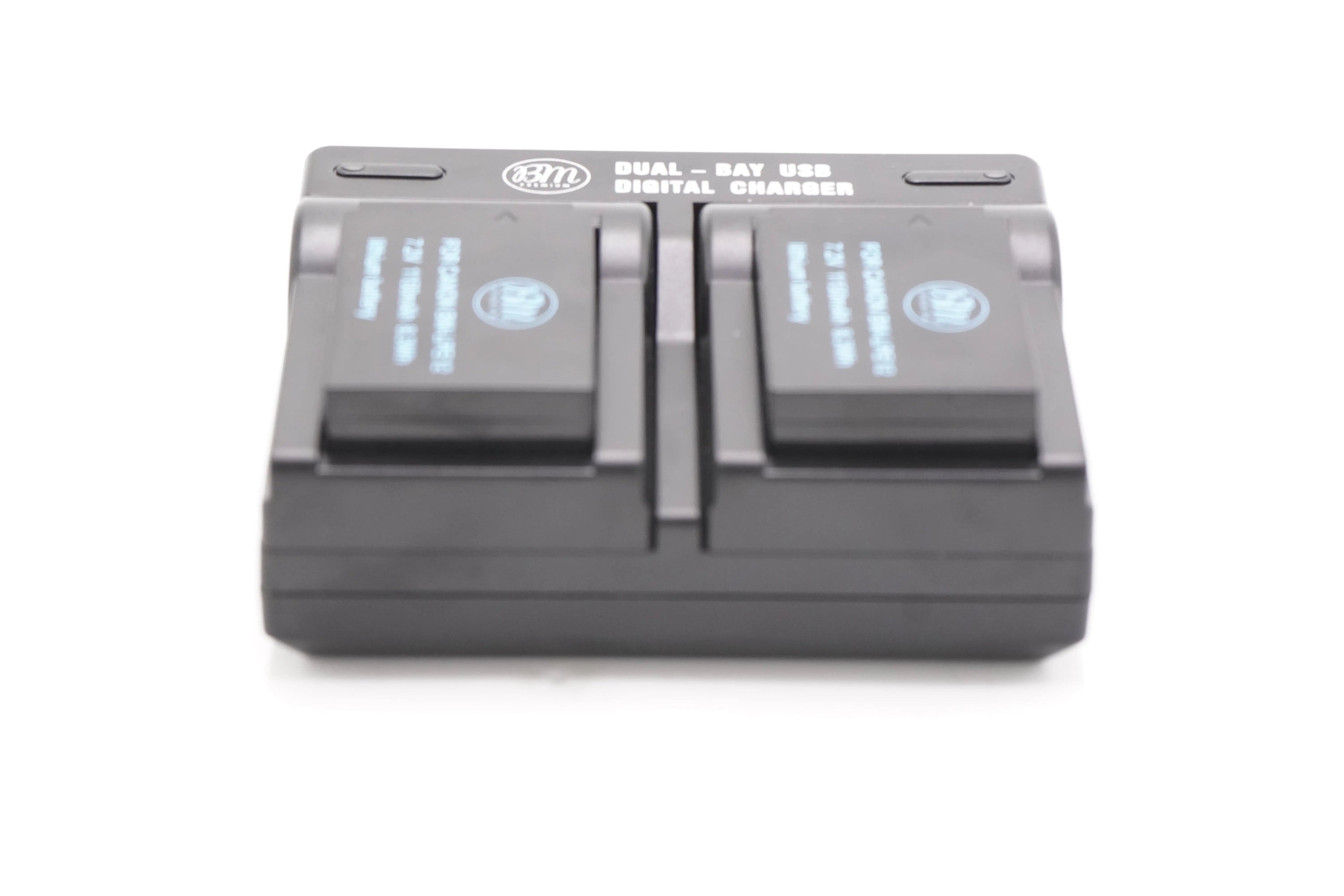BM Premium BM-2B8 2-Pack of LP-E12 Batteries and USB Dual Battery Charger for Canon, Used - AVC photo video store