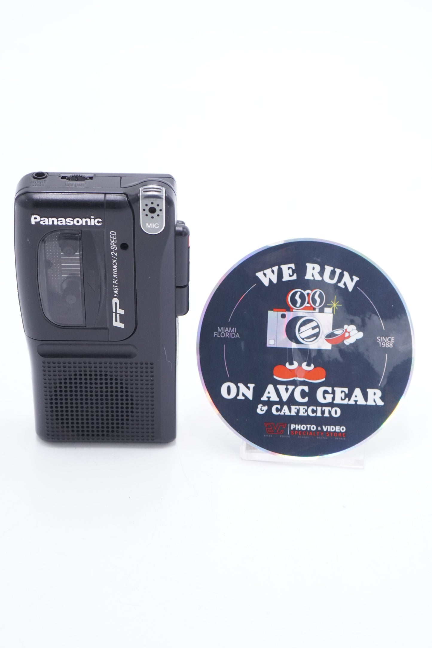 Panasonic RN-202-08595 MicroCassette Voice Recorder 2 Speed Handheld Dictaphone, Used (For Parts)