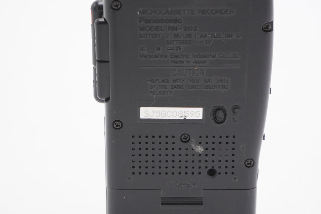Panasonic RN-202-08595 MicroCassette Voice Recorder 2 Speed Handheld Dictaphone, Used (For Parts)