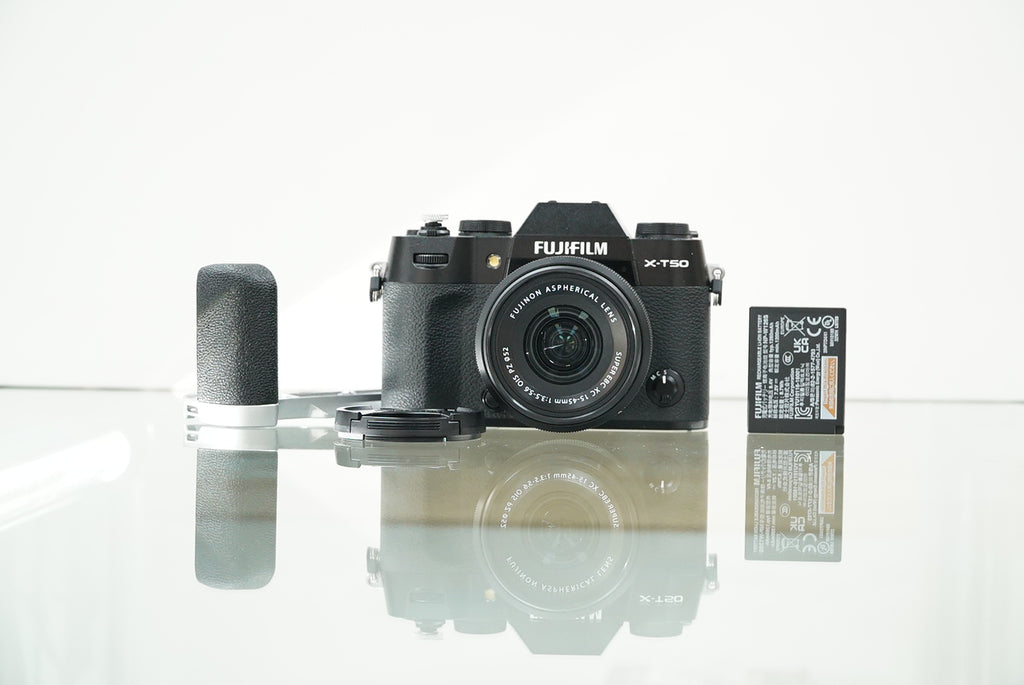 FUJIFILM X-T50 Mirrorless Camera with XC 15-45mm f/3.5-5.6 Lens (Black) #40001, Used