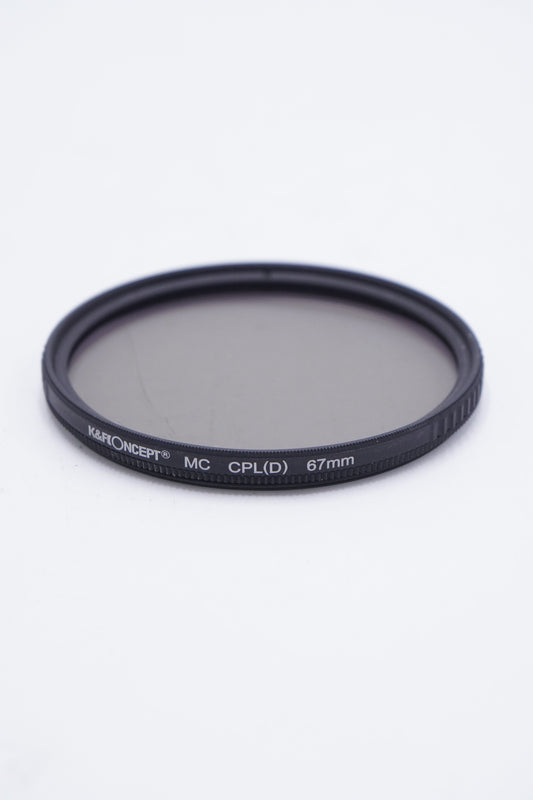 K&F Concept MC CPL(D) 67mm Circular Polarizer Filter Multi-Coated CPL Lens Filter, Used
