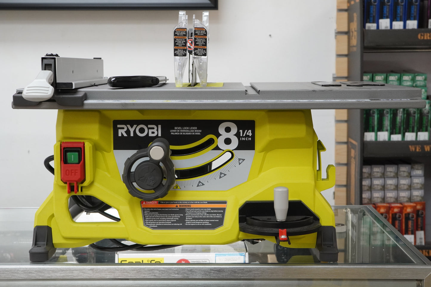 RYOBI-38223 13 Amp 8-1/4 in. Compact Portable Corded Jobsite Table Saw (No Stand), Used