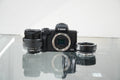 Canon EOS M50 Mirrorless Camera with 15-45mm Lens + Fotodiox pro EF to EOS M Adapter #03932, Used