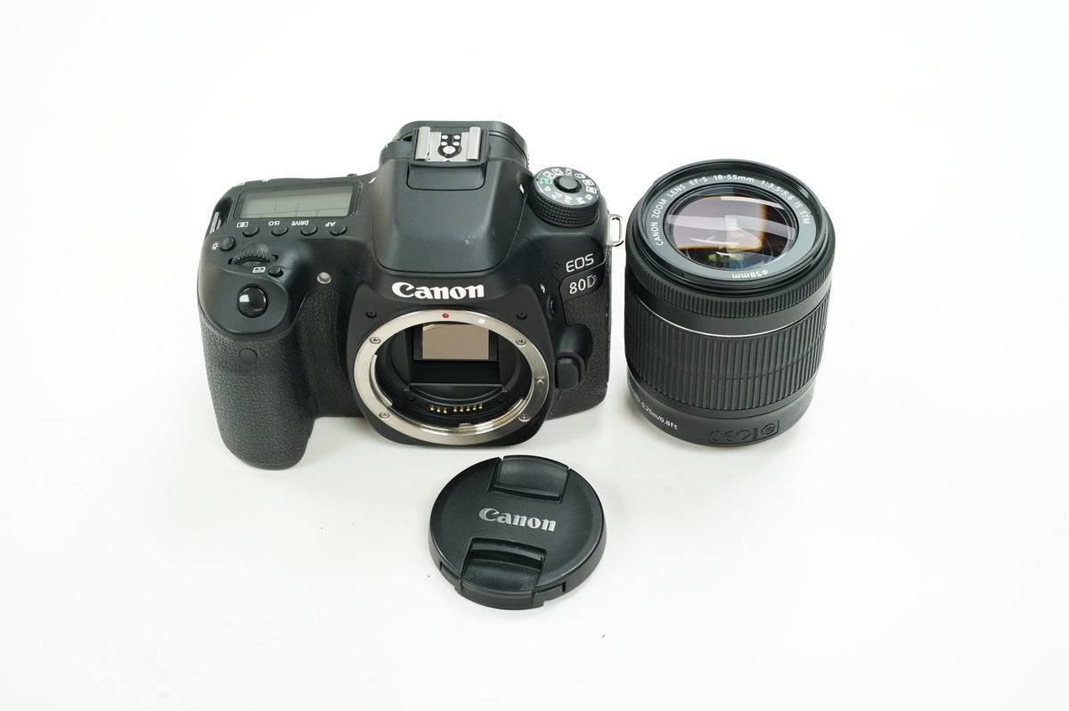 Canon EOS 80D DSLR Camera with 18-55mm Lens #03000, Used