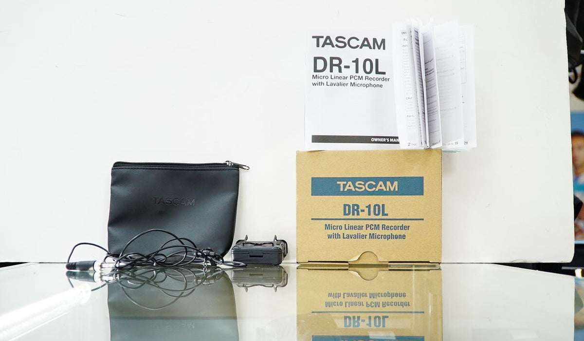 TASCAM DR-10L Pro Field Recorder and Lavalier Microphone #70617, Used