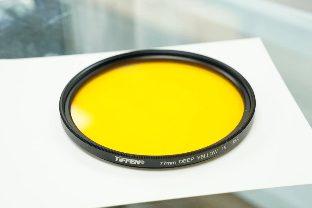 TIFFEN 77DEEPYELLOW15 77mm Deep Yellow 15, Filter, Used TIFFEN