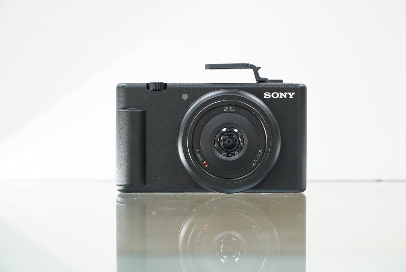 Sony ZV-1F Vlogging Camera (Black) with Shooting Grip #6511324,Used