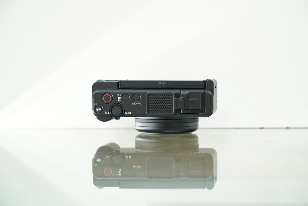 Sony ZV-1F Vlogging Camera (Black) with Shooting Grip #6511324,Used