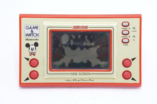 Nintendo Game & Watch Green House Multi Screen and Mickey Mouse Wide Screen Bundle, Used (FOR PARTS)