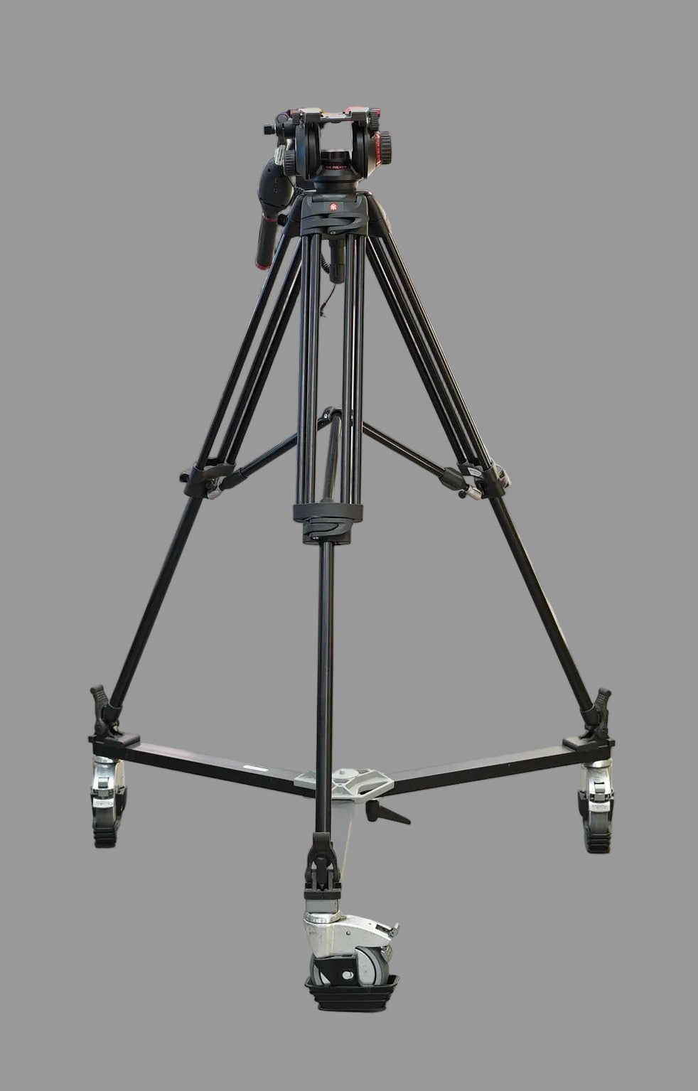 Manfrotto 546B Tripod & 504HD Head + 114MV Cine/Video Dolly #M0001601, Used