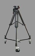 Manfrotto 546B Tripod & 504HD Head + 114MV Cine/Video Dolly #M0001601, Used