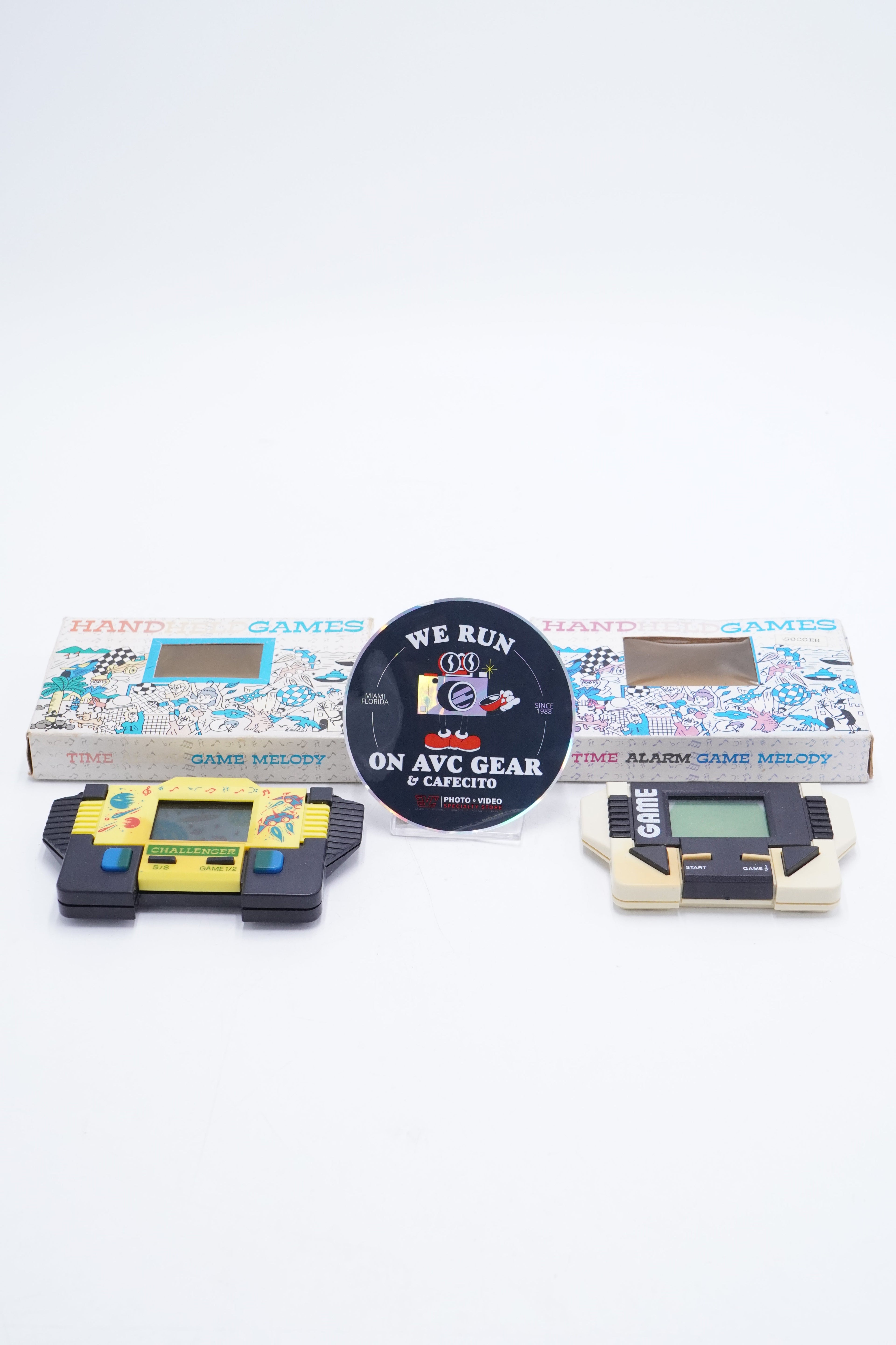 HANDHELDGAMES Challenger and Soccer Bundle, Used (FOR PARTS) - AVC photo video store