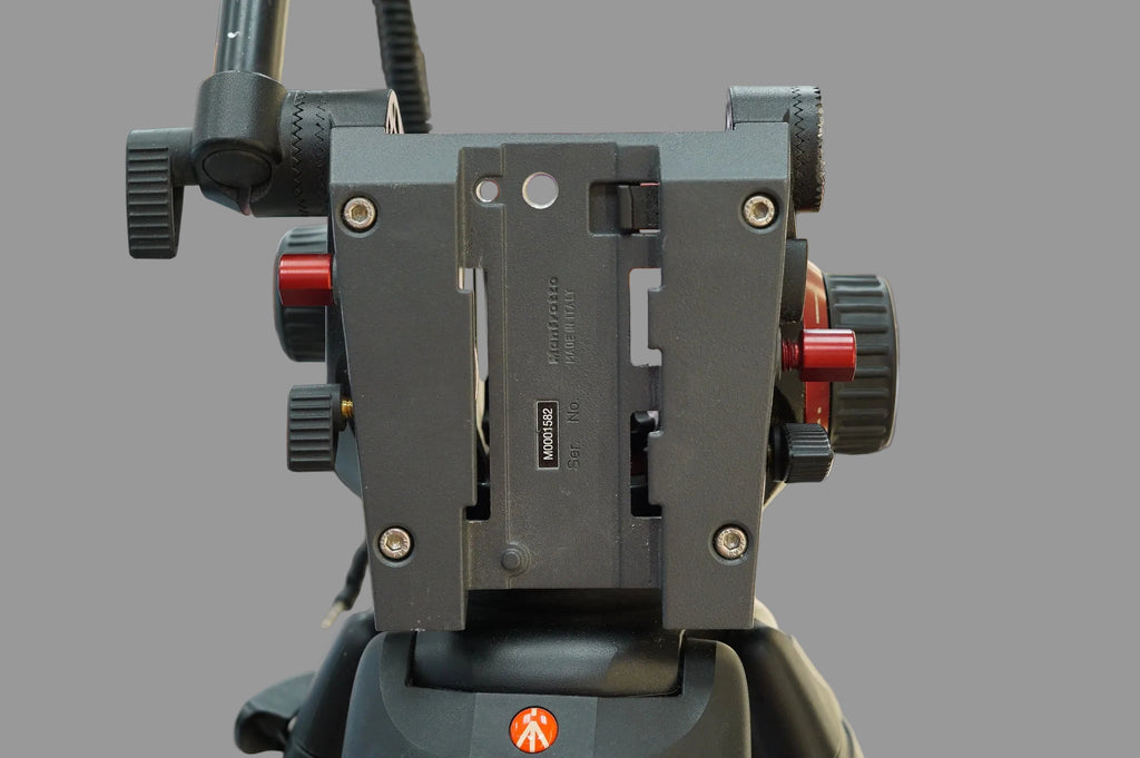 Manfrotto 546B Tripod & 504HD Head + 114MV Cine/Video Dolly #M0001601, Used