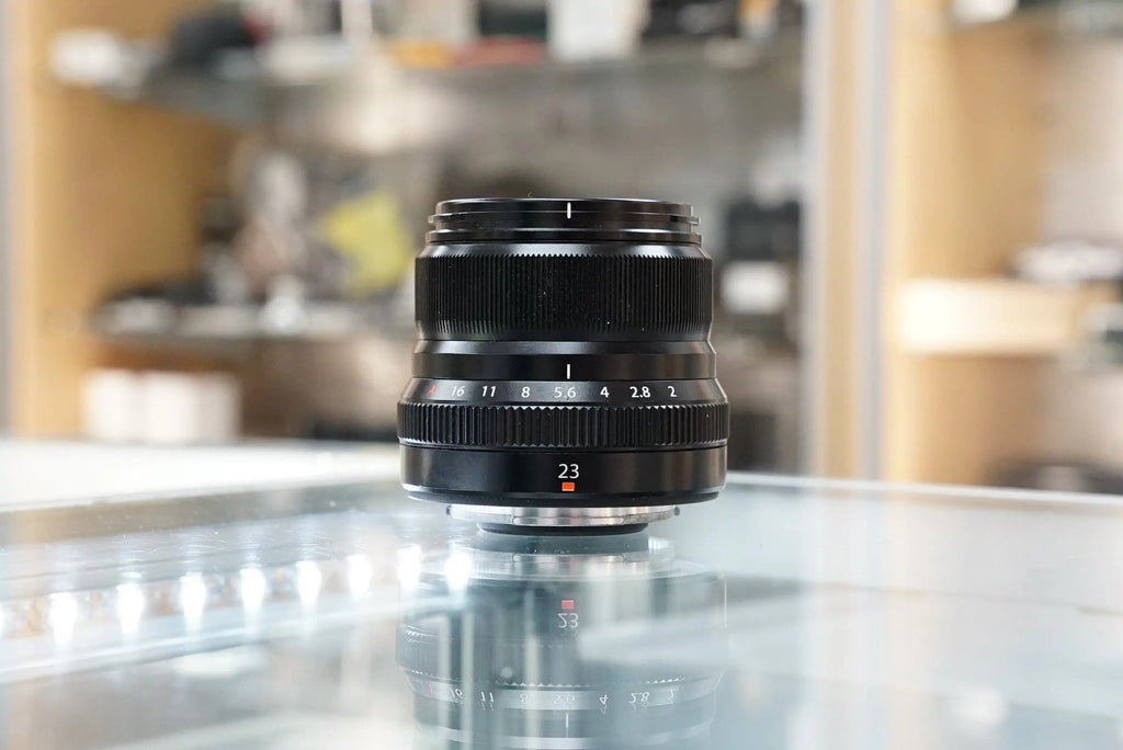 FUJIFILM 23F2-12297 XF 23mm f/2 R WR Fujinon APS-C Lens for X-Mount, Black {43}, Used