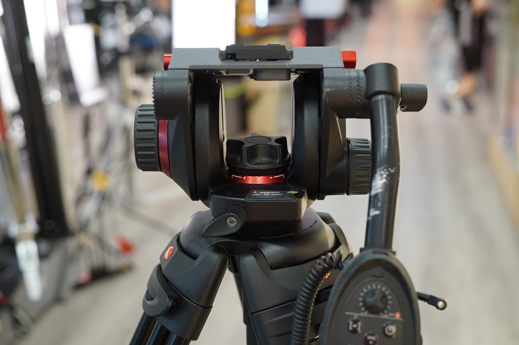 Manfrotto 546B Tripod & 504HD Head + 114MV Cine/Video Dolly #M0005365, Used