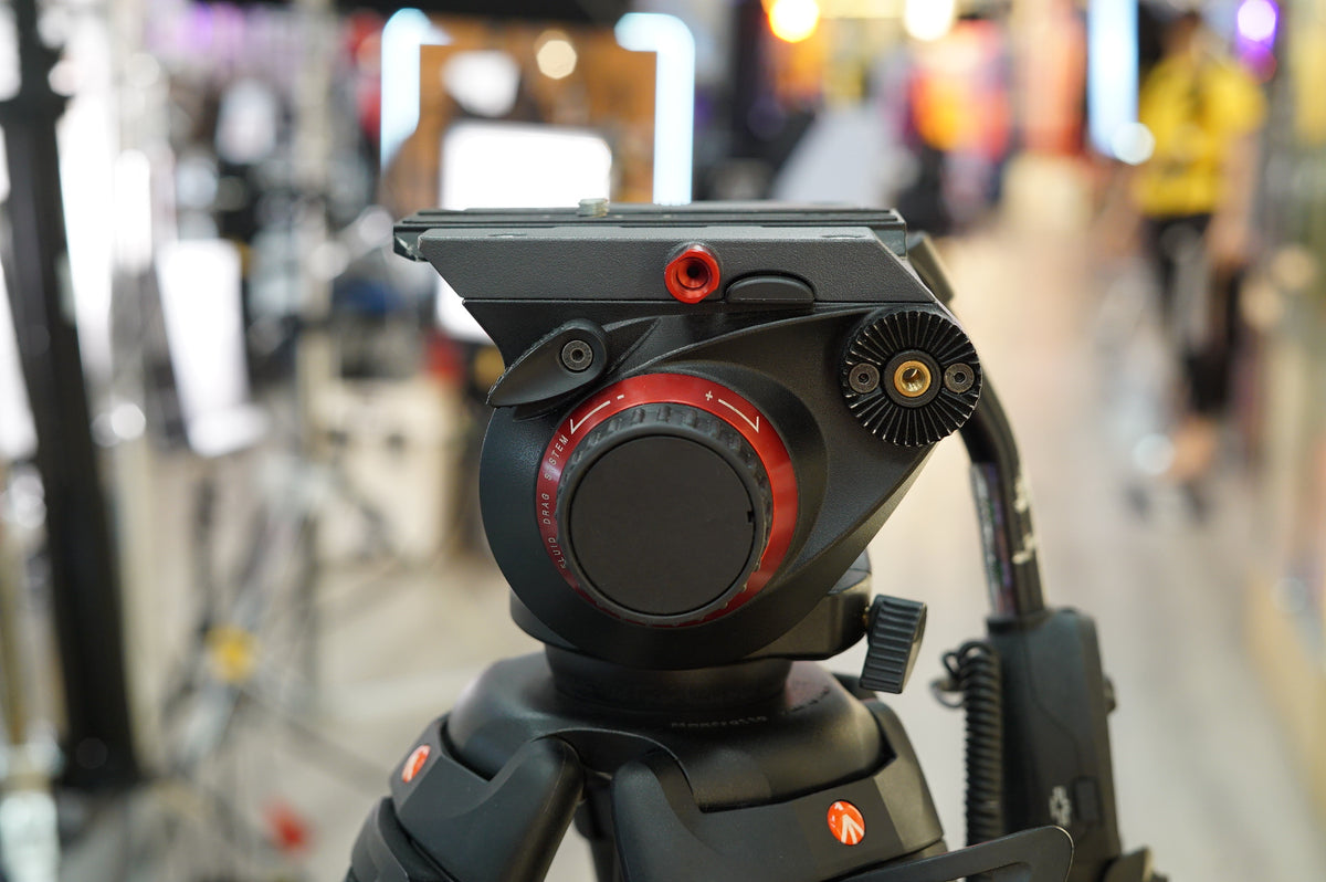 Manfrotto 546B Tripod & 504HD Head + 114MV Cine/Video Dolly #M0005365, Used