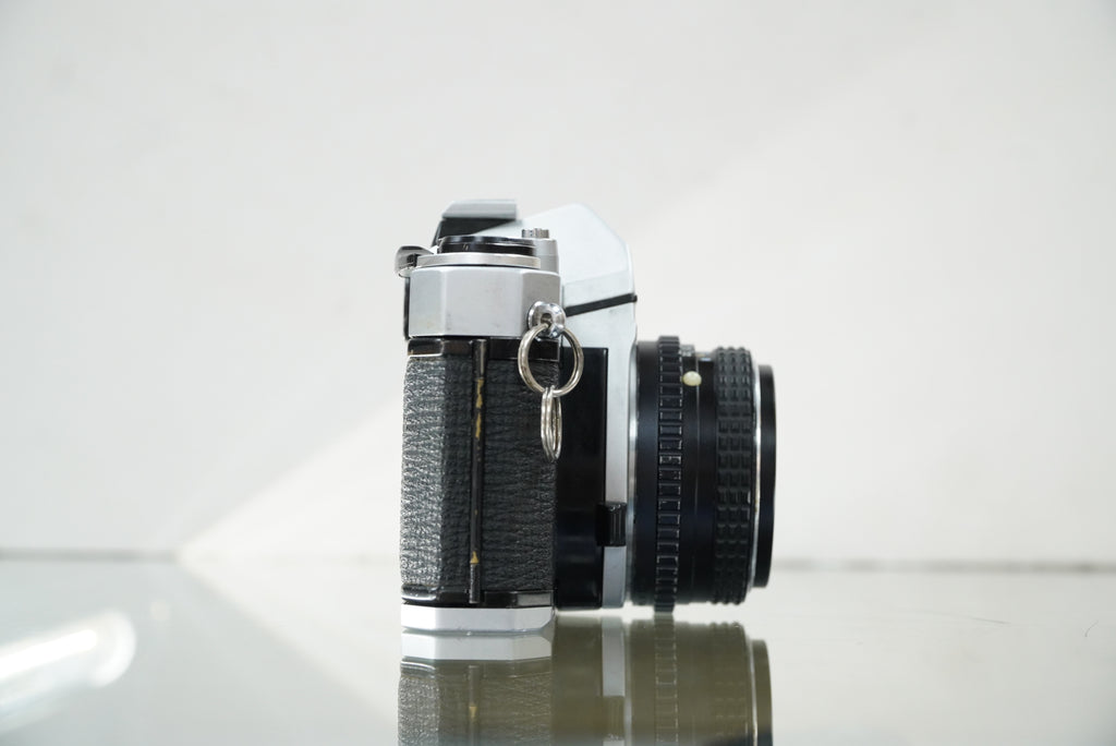 Pentax K1000 35mm SLR Camera with 50mm f/2 SMC Lens #45852, Used