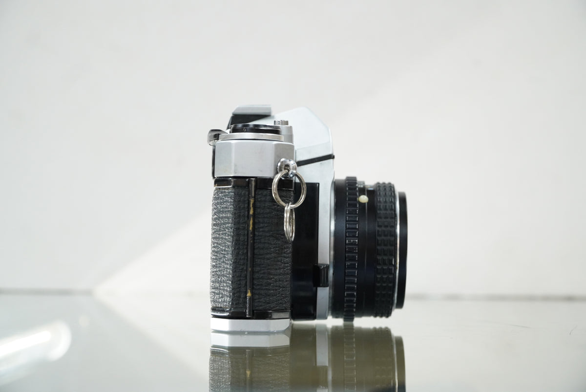 Pentax K1000 35mm SLR Camera with 50mm f/2 SMC Lens #45852, Used