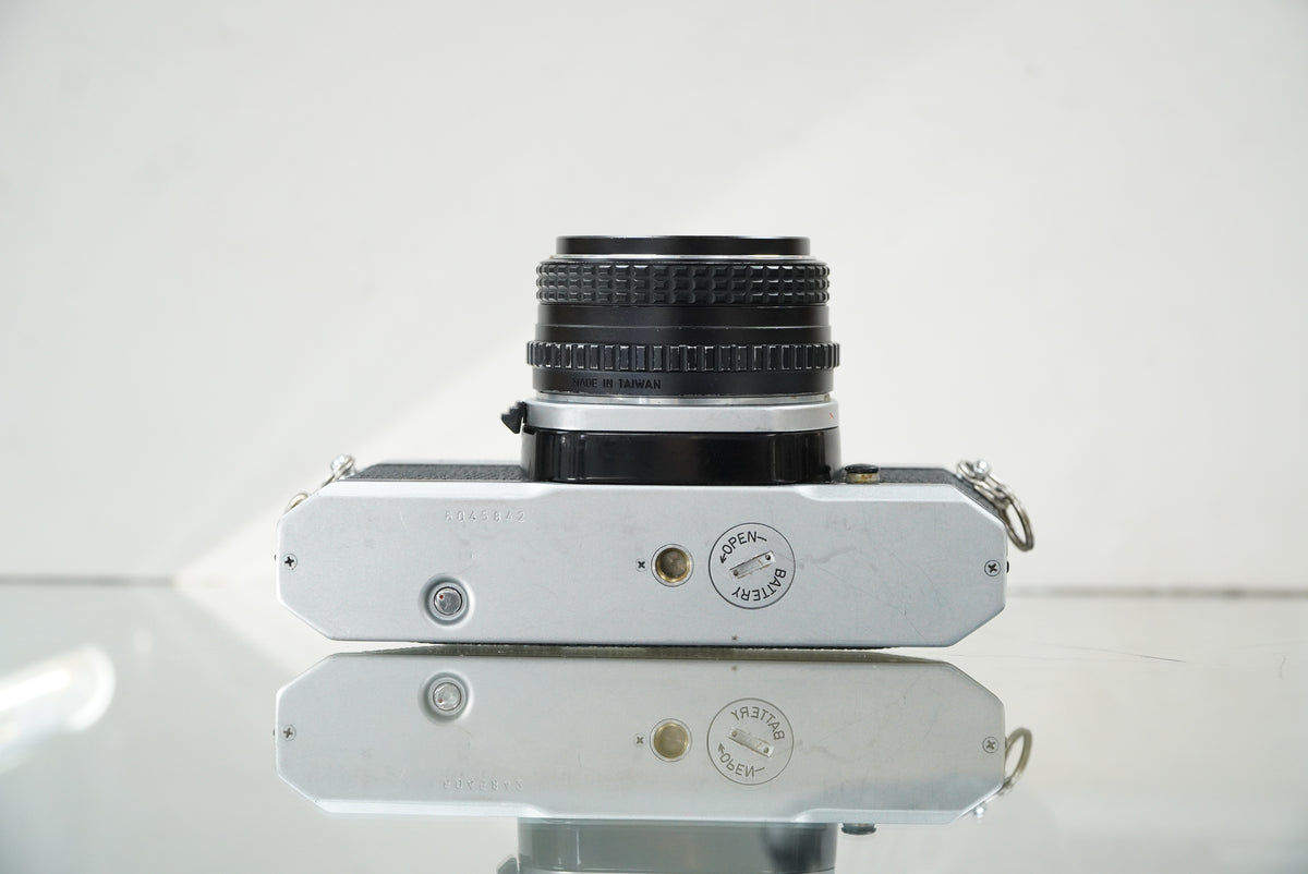 Pentax K1000 35mm SLR Camera with 50mm f/2 SMC Lens #45852, Used