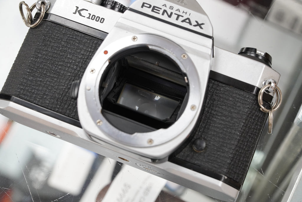Pentax K1000 35mm SLR Camera with 50mm f/2 SMC Lens #45852, Used