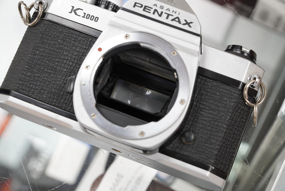 Pentax K1000 35mm SLR Camera with 50mm f/2 SMC Lens #45852, Used